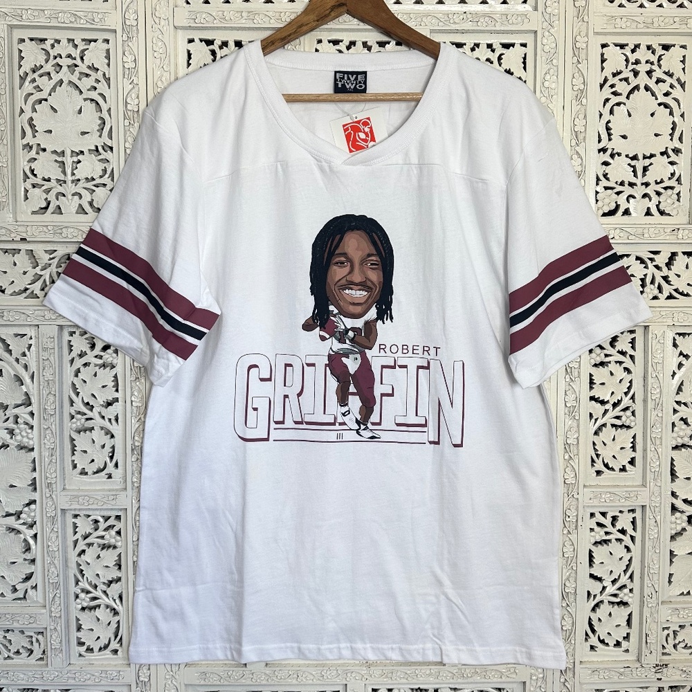 Robert Griffin Washington Redskins Commanders NFL Football Varsity T Shirt XXL